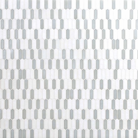 Msi Pixle Cloud 9.82 In. X 11.52 In. X 6 Mm Textured Glass Paper Face Mosaic Tile, 10PK ZOR-MD-0364